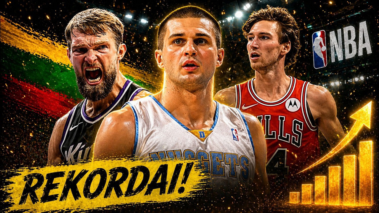 Kaip jie pasiekė NBA rekordus - Linas Kleiza, Matas Buzelis ir Domantas Sabonis
