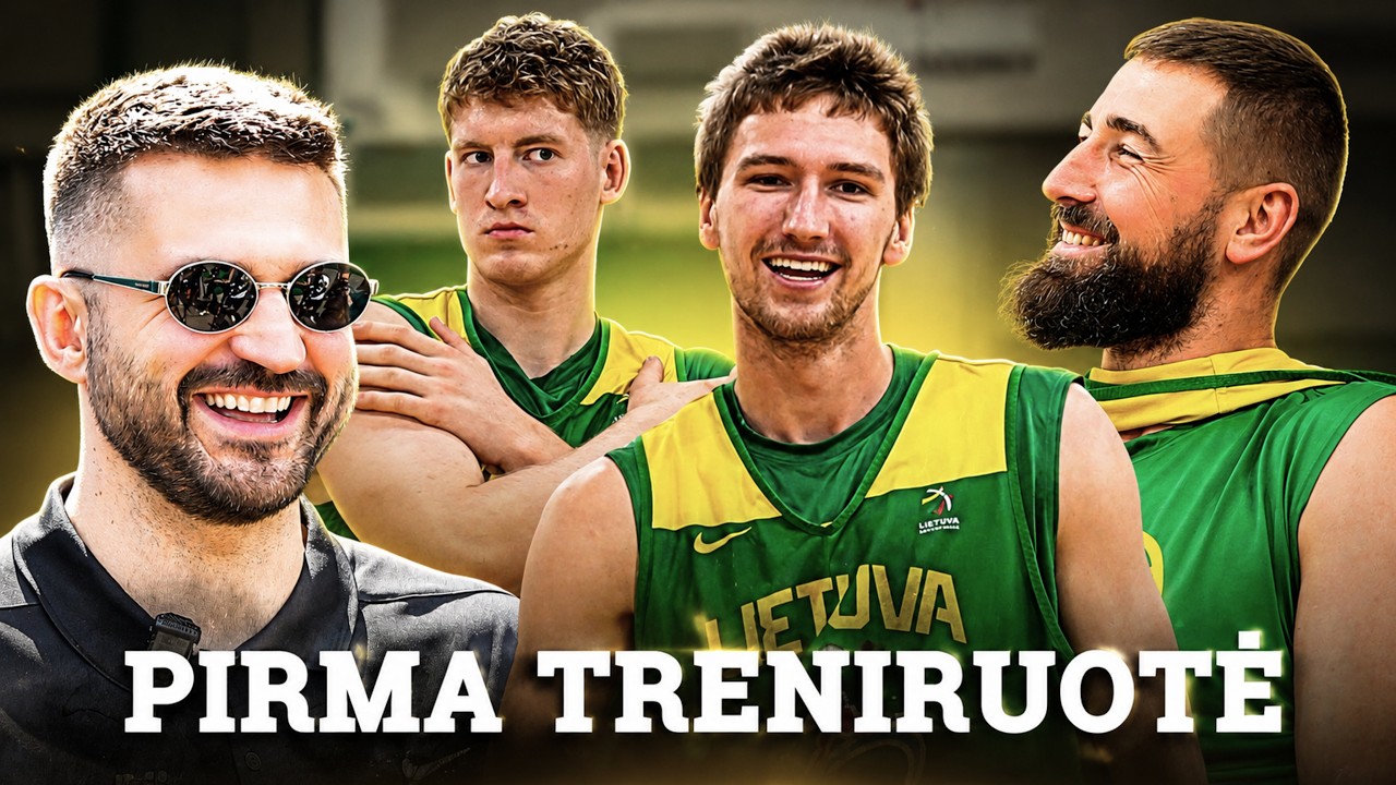 Matas Buzelis ir pirma treniruotė Lietuvos krepšinio rinktinėje | Tik žaidimas
