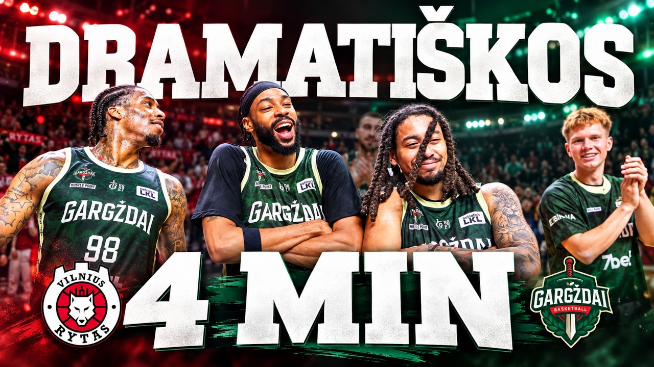 Dramatiškos keturios minutės: „Rytas“ vs „Gargždai“