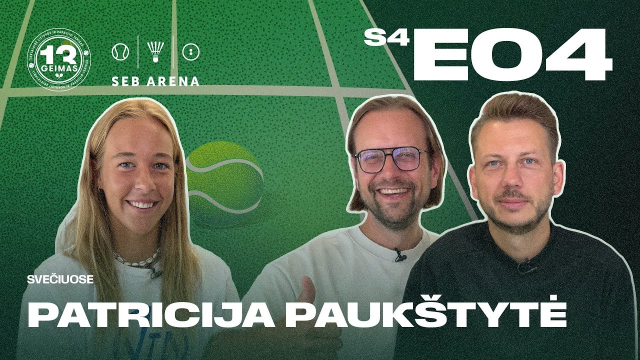 13 geimas: teniso tinklalaidės viešnia - Lietuvos moterų teniso rinktinės narė Patricija Paukštytė.
