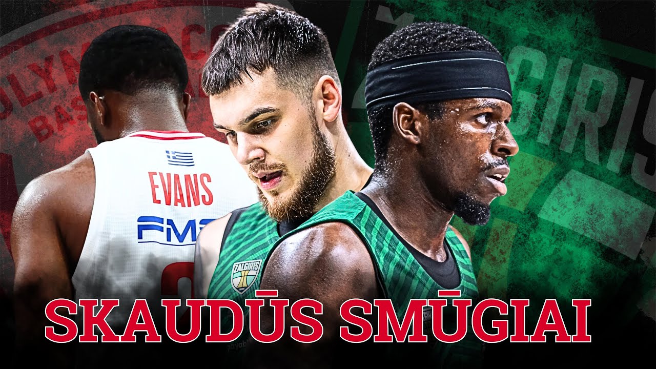 Gniuždanti Evanso trauma, pramuštas Francisco ir tritaškiai pro šalį | „Žalgiris“ vs „Olympiacos“
