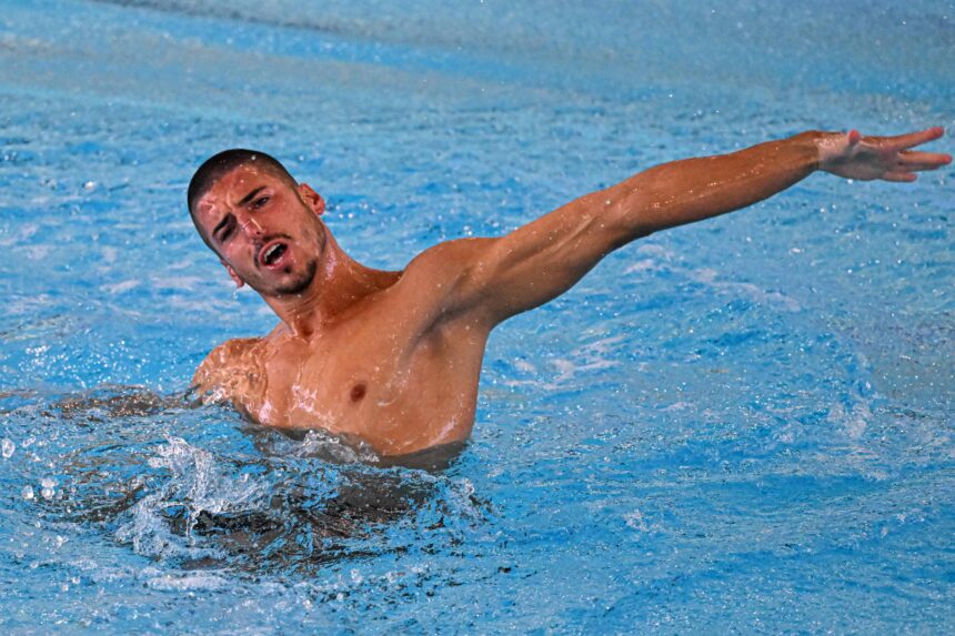 Dailiojo plaukimo pasaulio čempionas Giorgio Minisini (AFP-SCANPIX nuotr.)