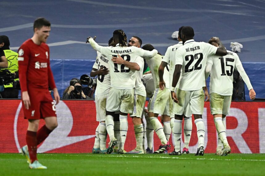 Madrido Real švenčia įvartį (AFP-SCANPIX nuotr.)