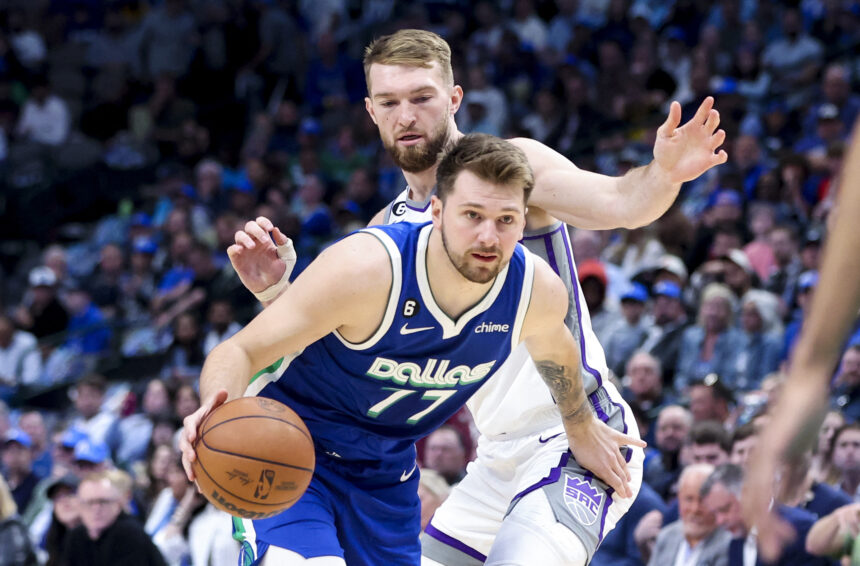 Domantas Sabonis ir Luka Dončičius (Scanpix nuotr.)