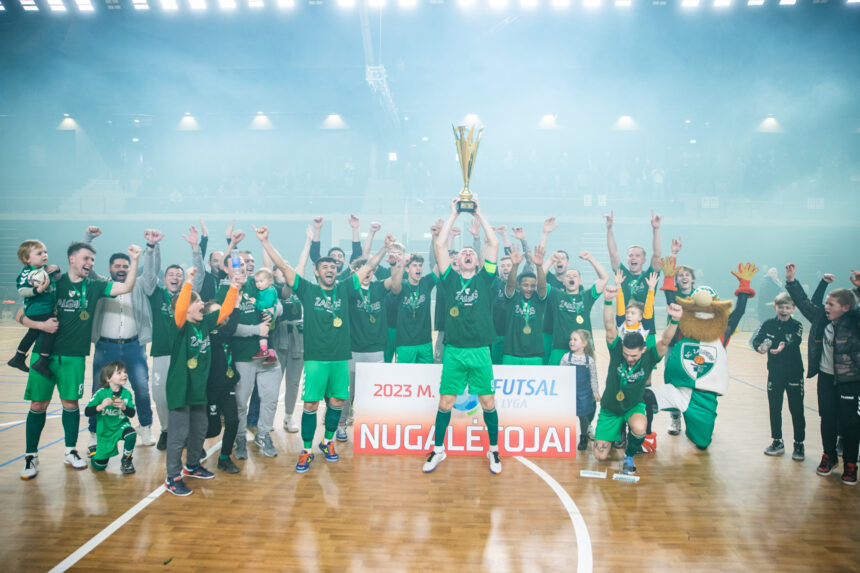 „Kauno Žalgiris“ tapo Futsal A lygos čempionais, „Pramogos“ iškovojo bronzą (futsal.lt nuotr.)