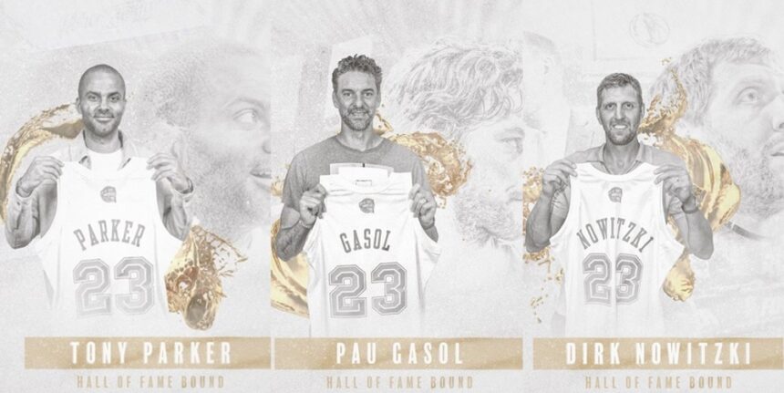 Tony Parkeris, Pau Gasolis, Dirkas Nowitzkis (NBA nuotr.)