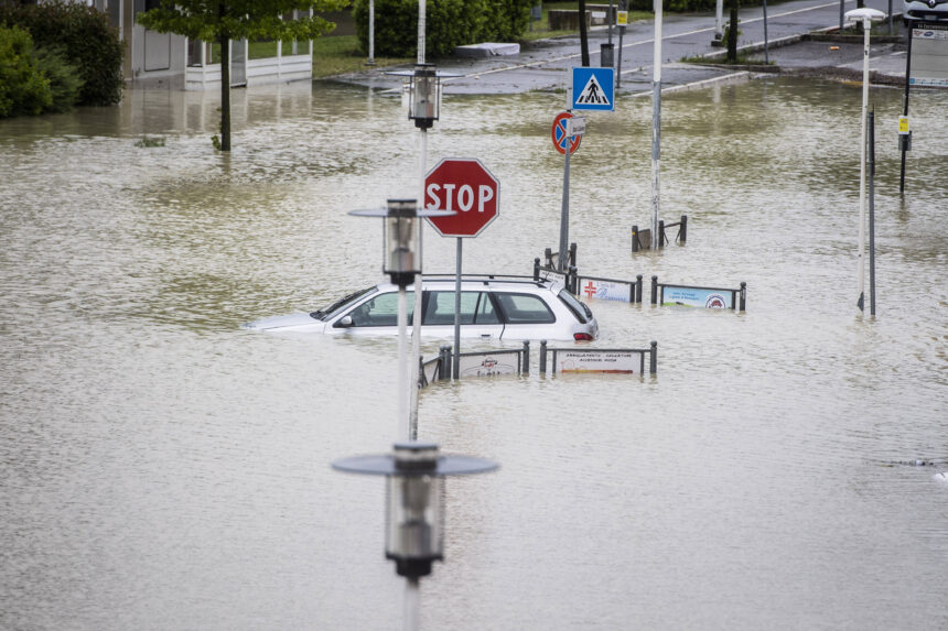 Potvyniai Emilijos-Romanijos regione (Scanpix nuotr.)