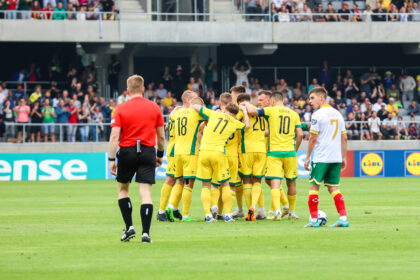 Lietuvos futbolo rinktinė (BNS Foto nuotr.)