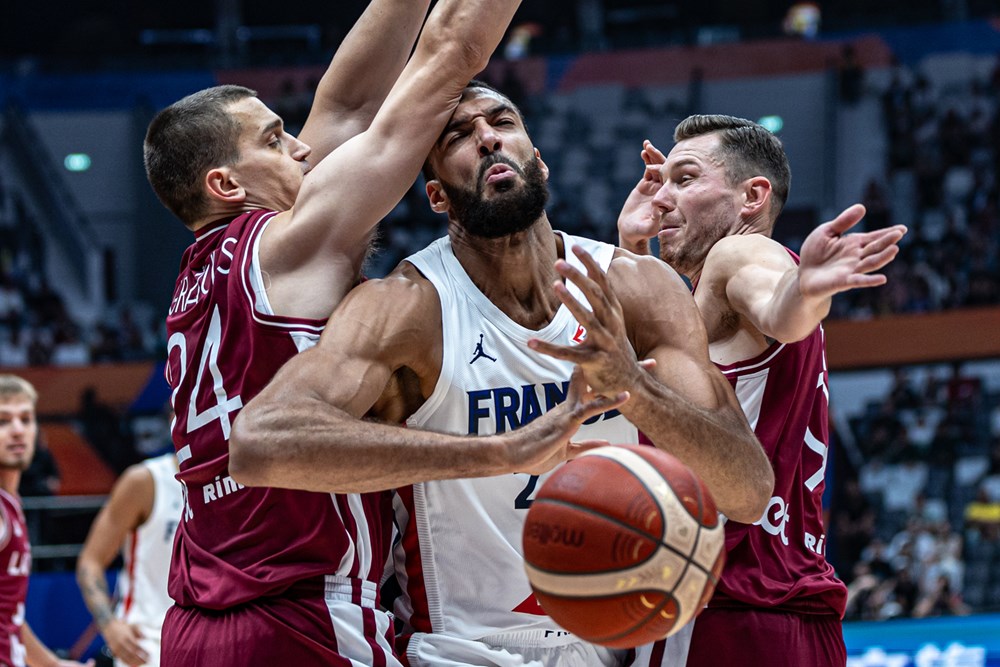 PČ: Latvija - Prancūzija (FIBA nuotr.)