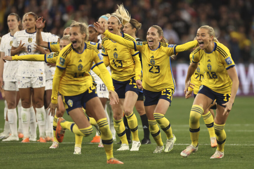 Moterų pasaulio čempionatas: Švedija - JAV (Scanpix nuotr.)