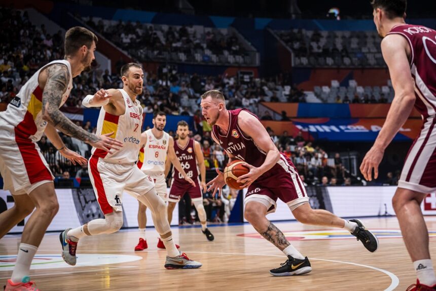 PČ: Latvija - Ispanija (FIBA nuotr.)