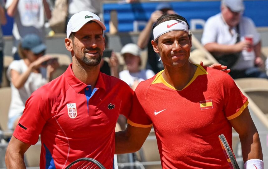 Novakas Džokovičius ir Rafaelis Nadalis (ITF nuotr.)