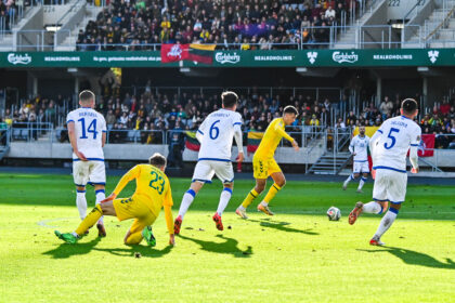 Lietuvos futbolo rinktinės mačas su Kosovo futbolininkais (BNS Foto nuotr.)