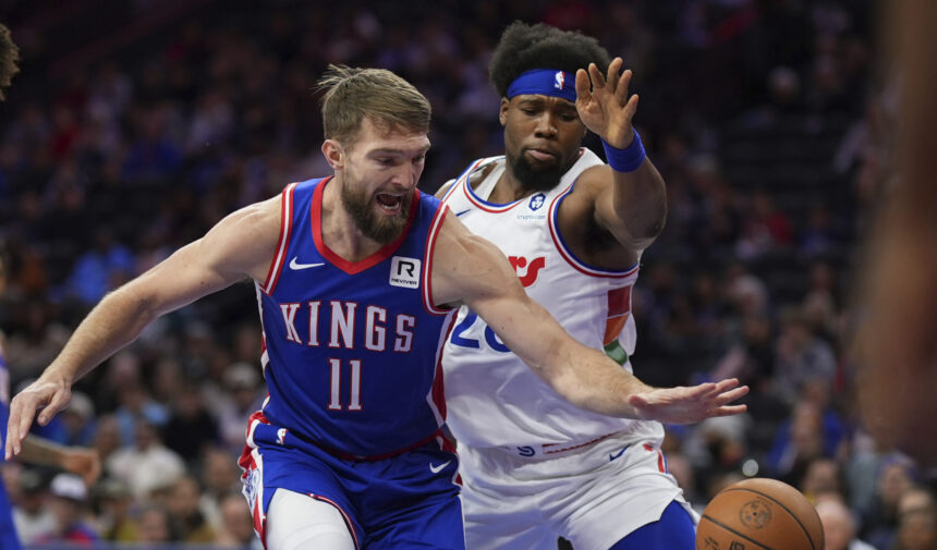 Sabonis vėl surinko trigubą dublį, bet „Kings“ krito Filadelfijoje