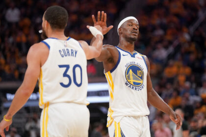 Jimmy Butleris ir Stephenas Curry (Scanpix nuotr.)