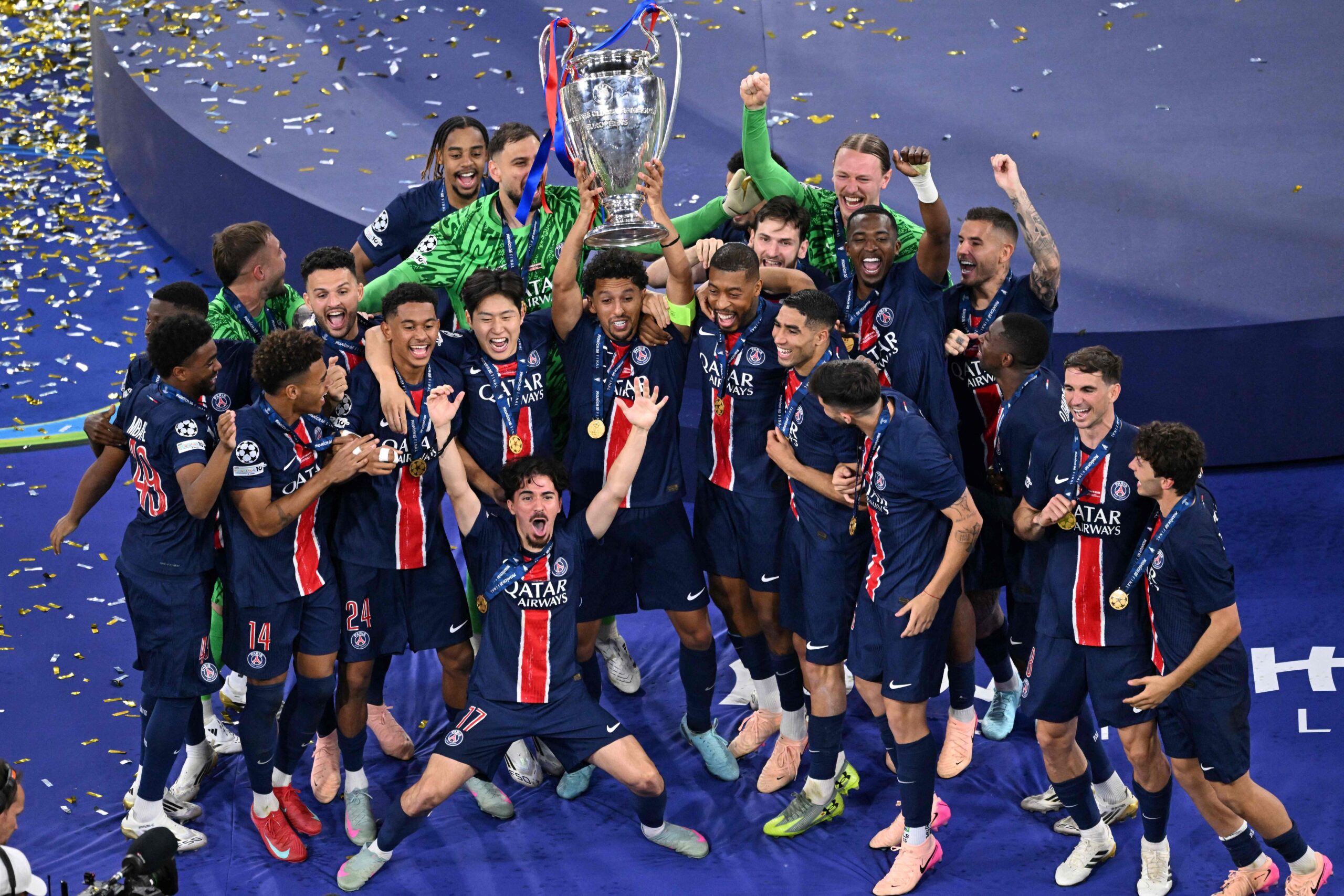 Rekordinę pergalę finale pasiekusi PSG triumfavo Čempionų lygoje
