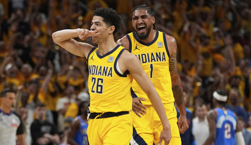 „Thunder“ sutriuškinusi „Pacers“ NBA finalą perkėlė į lemiamas rungtynes