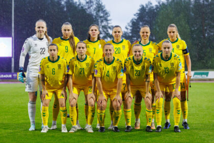 Lietuvos moterų futbolo rinktinė. lff.lt nuotr.