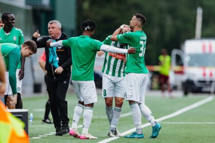 Vilniaus Žalgirio futbolininkai (Elvio Žaldario nuotr.)