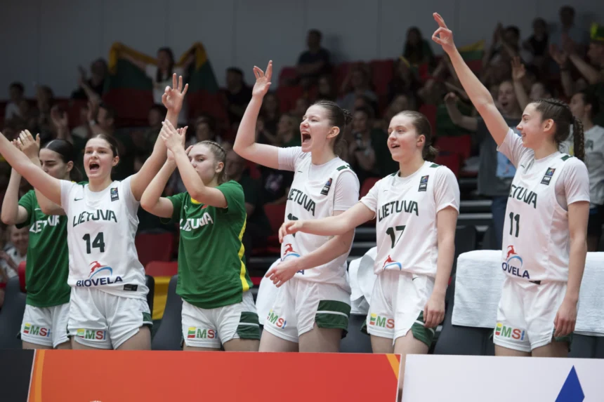 Europos čempionate – per ketvirtį praleisti 2 taškai ir triuškinanti Lietuvos 18-mečių pergalė