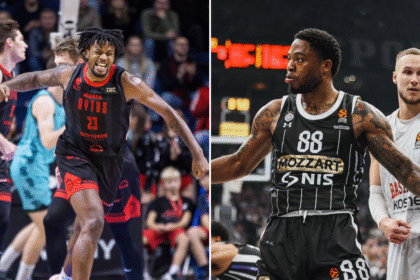 Stevenas Enochas ir Tyrique'as Jonesas (LKL, Partizan nuotr.)