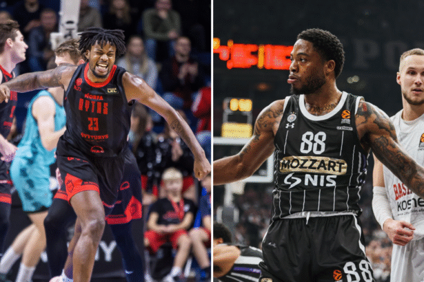 Stevenas Enochas ir Tyrique'as Jonesas (LKL, Partizan nuotr.)