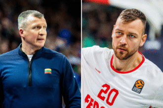 Tomas Pačėsas ir Donatas Motiejūnas (BNS Foto)