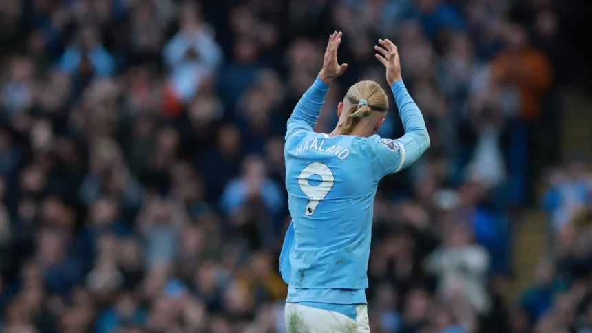 Erlingas Haalandas. „Premier League“ nuotr.