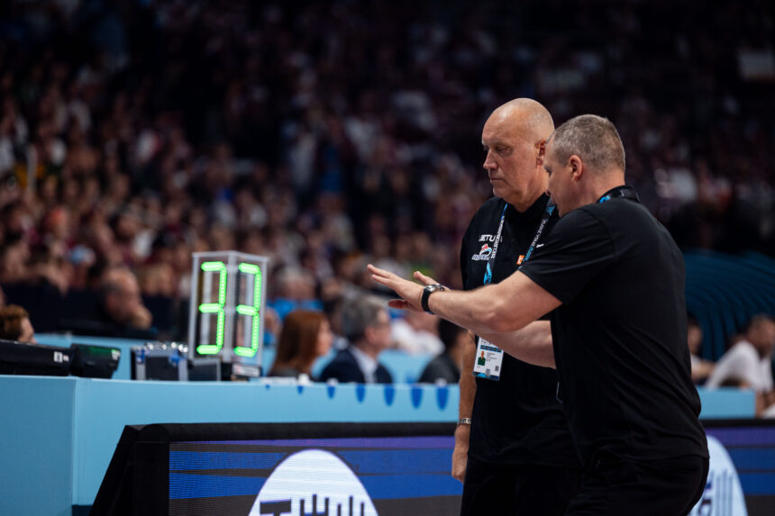 Rimas Kurtinaitis ir Tomas Pačėsas (BNS Foto nuotr.)