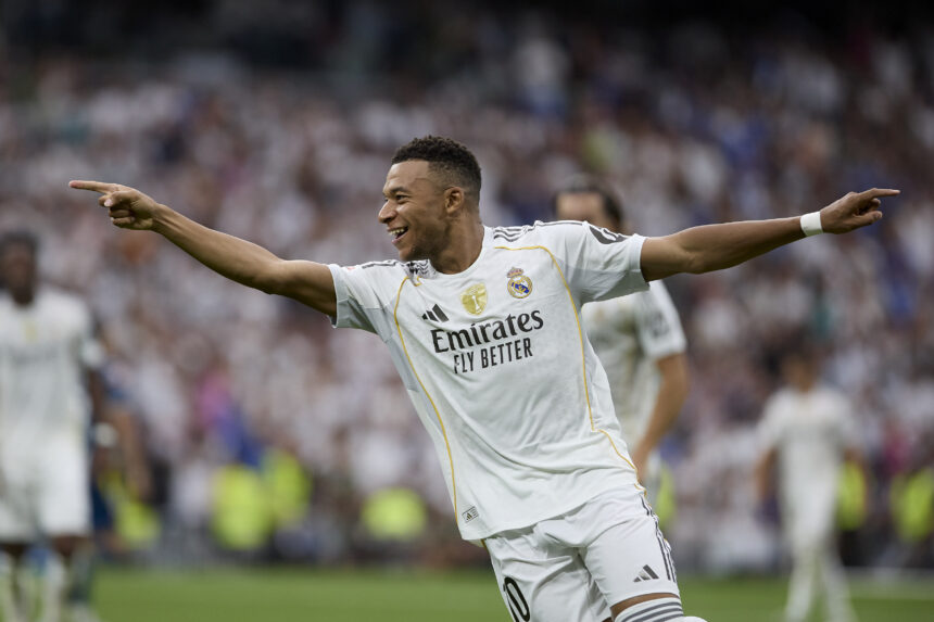 Mbappe vėl pasižymėjo, o „Real“ pratęsė tobulą startą Ispanijoje