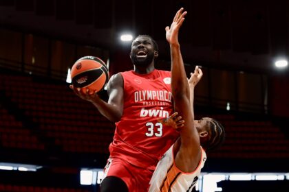 Khalifas Koumadje (Olympiacos B.C. nuotr.)