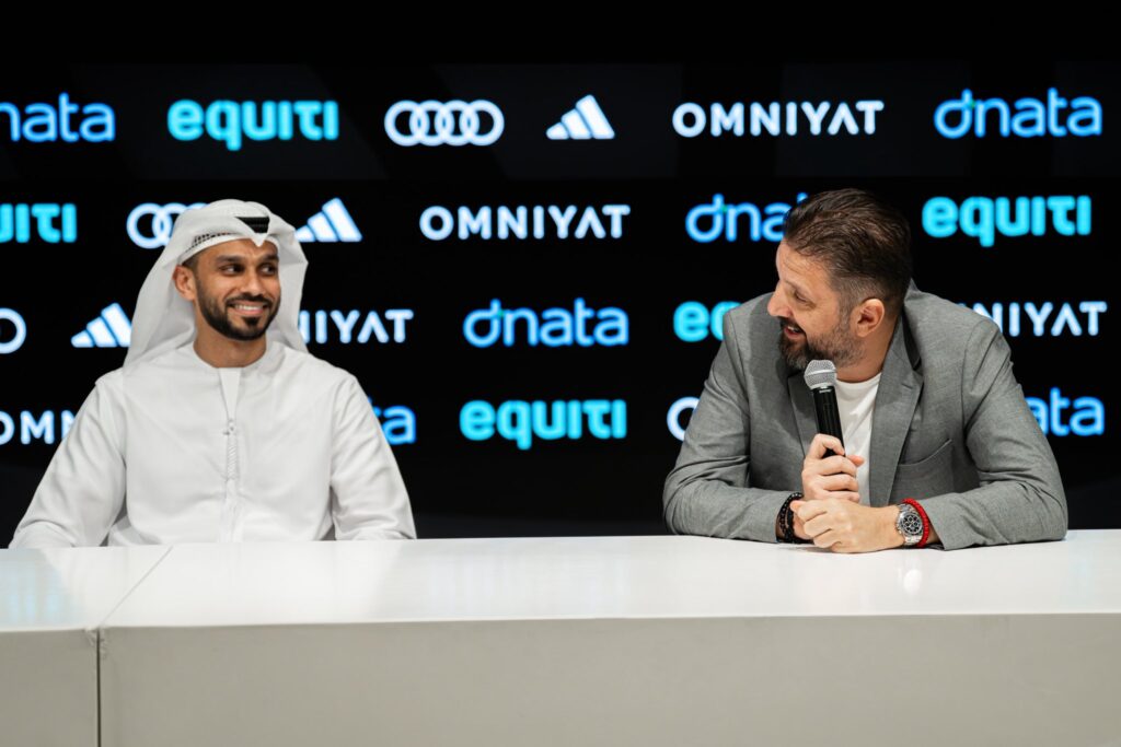 Eisa Sharifas Al Marqooqi ir Dejamas Kamenjaševičius (Dubai nuotr.)