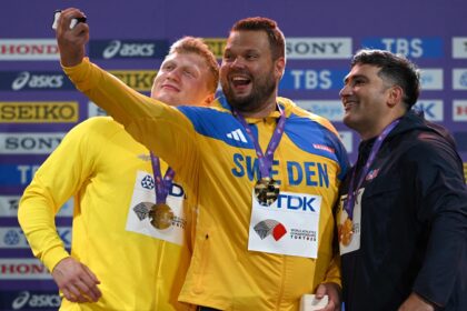 Mykolas Alekna, Danielis Stahlis ir Alexas Rose'as (Scanpix nuotr.)