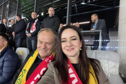 Donaldas Tuskas ir Inga Ruginienė (Ingos Ruginienės Facebook nuotr.)