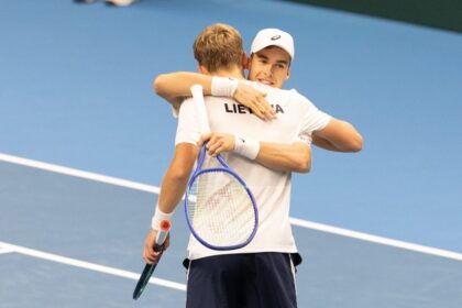 Vilius Gaubas ir Edas Butvilas (Sauliaus Čirbos nuotr.)