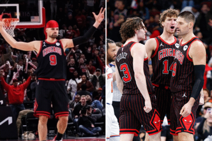 Nikola Vučevičius ir Matas Buzelis (Scanpix nuotr.)