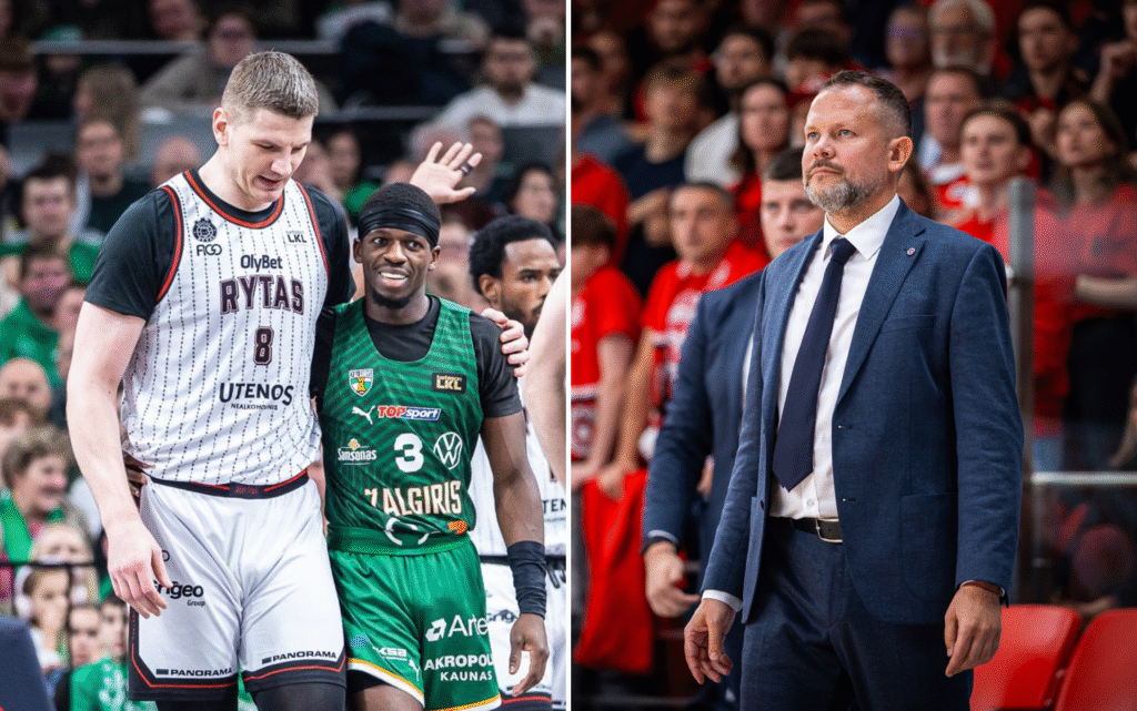 Artūras Gudaitis, Sylvainas Francisco ir Giedrius Žibėnas (LKL nuotr.)