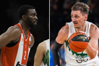 Keenanas Evansas ir Edgaras Ulanovas (zalgiris.lt/LKL nuotr.)