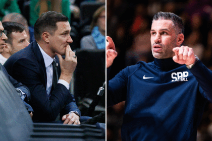 Paulius Jankūnas ir Dušanas Alimpijevičius (BNS Foto ir FIBA nuotr.)