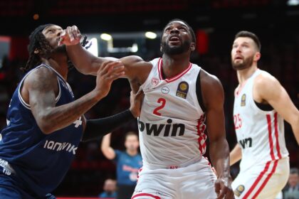 Keenanas Evansas. Pirėjo „Olympiacos“ X nuotr.