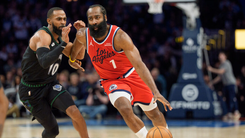 Jamesas Hardenas. Scanpix nuotr.