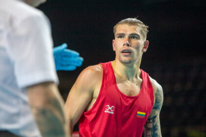 Geriausias 2025 m. Lietuvos boksininkas – Aleksandras Trofimčiukas (LBF nuotr.)