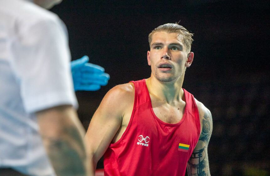 Geriausias 2025 m. Lietuvos boksininkas – Aleksandras Trofimčiukas (LBF nuotr.)