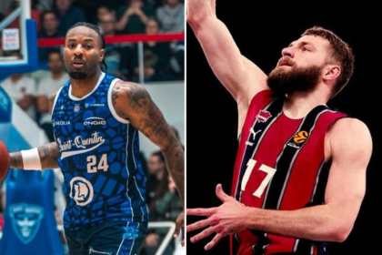 Jordanas Caroline'as ir Gytis Radzevičius (Saint-Quentin Basket Ball ir Baskonia nuotr.)