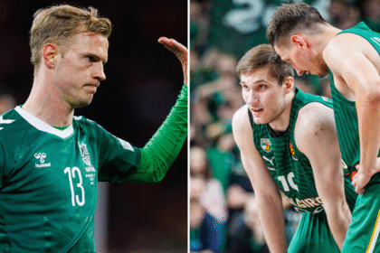 Justas Lasickas ir Ąžuolas Tubelis (Elvio Žaldario/BNS Foto nuotr.)