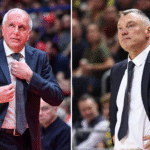 Željko Obradovičius ir Šarūnas Jasikevičius (Scanpix/BNS Foto nuotr.)