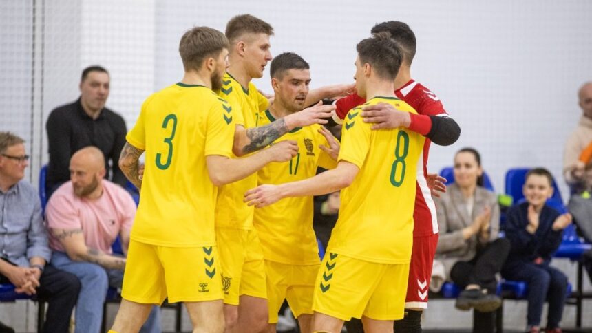 Lietuvos futsal rinktinė. lff.lt nuotr.