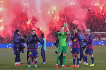 Barcelona futbolininkai (Scanpix nuotr.)