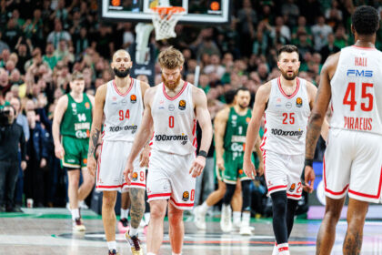 Olympiacos krepšininkai Kaune (BNS Foto nuotr.)