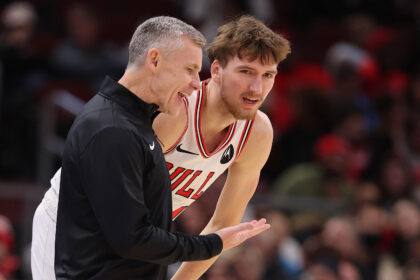 Matas Buzelis ir Billy Donovanas (Scanpix nuotr.)